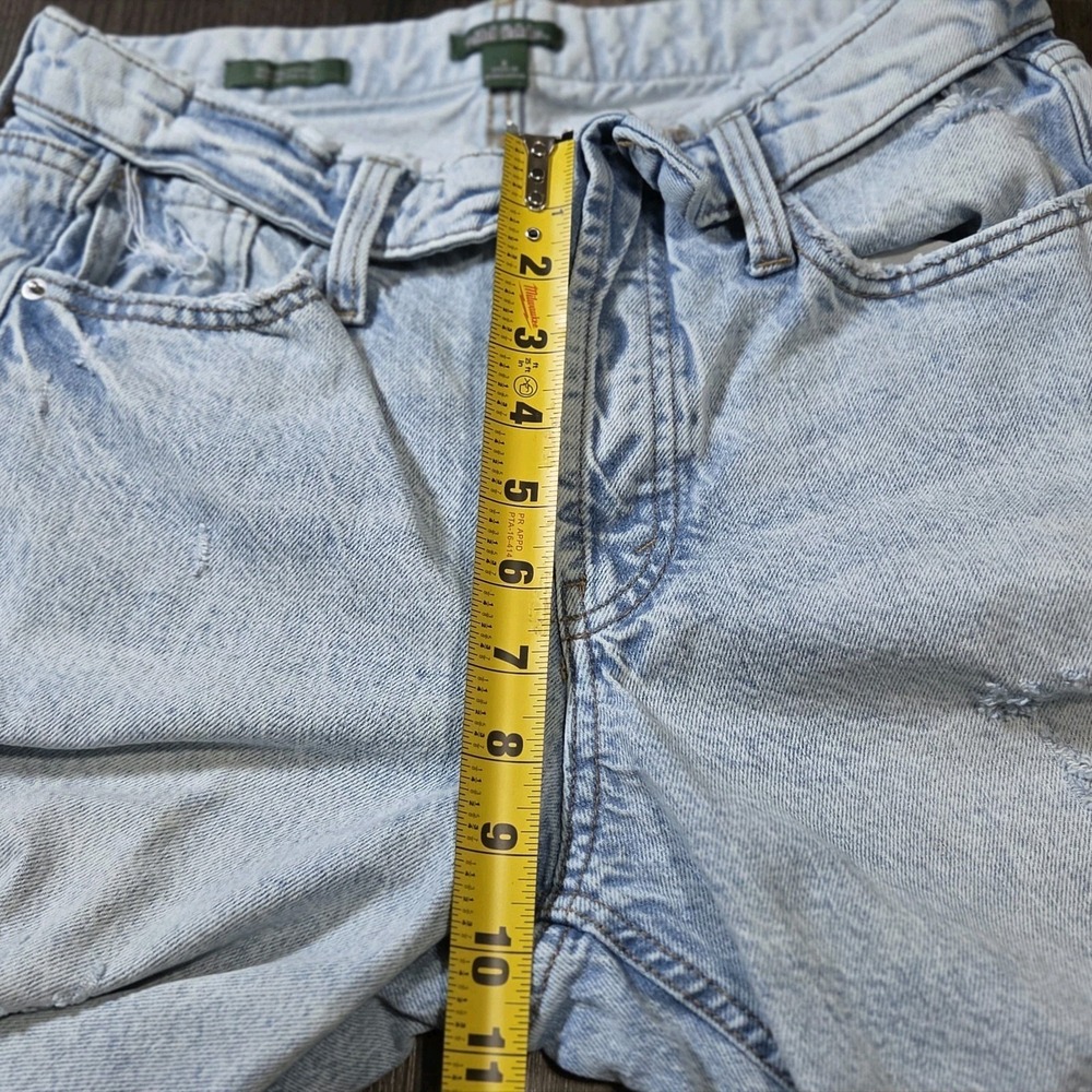 Wild Fable Women's Wide-Leg Jeans Size 6 Light Wash Blue Distressed 5-Pocket - Picture 8 of 9